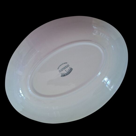 Johnson Brothers Richmond White Oval Serving Bowl 9" Vegetable Bowl England - Picture 7 of 15